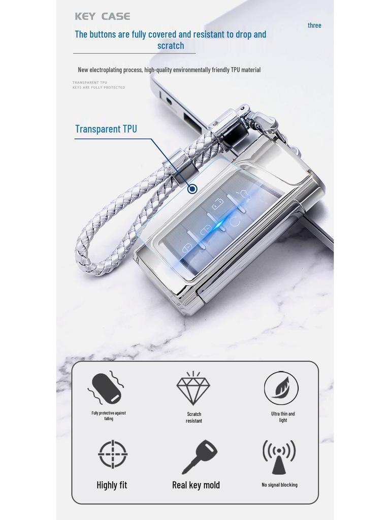 Защитный чехол из ТПУ для смарт-ключа автомобиля GAC GS7/GS8