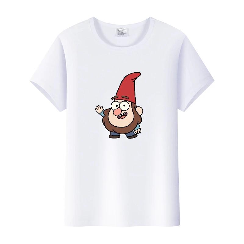 Fashion Unisex Cartoon Tees Seven Dwarfs Shirt Summer Tops Aesthetic White T-Shirts 2000s Clothes Y2k Goth Blouse