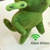 10cm Ugly Cute Plushie Keychain Poseable Bag Charm Red Scarf Alien Kitten Toy  Anime Fans Gifts