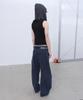 LCDC™ Distressed Curved Pants (Dark Navy)