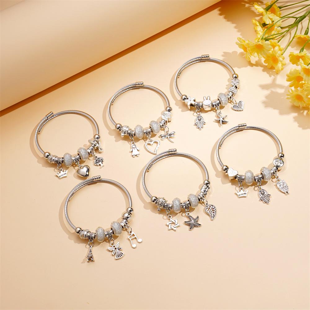 Модный европейско-американский браслет в стиле Панджиа с бисером и стразами для женщин