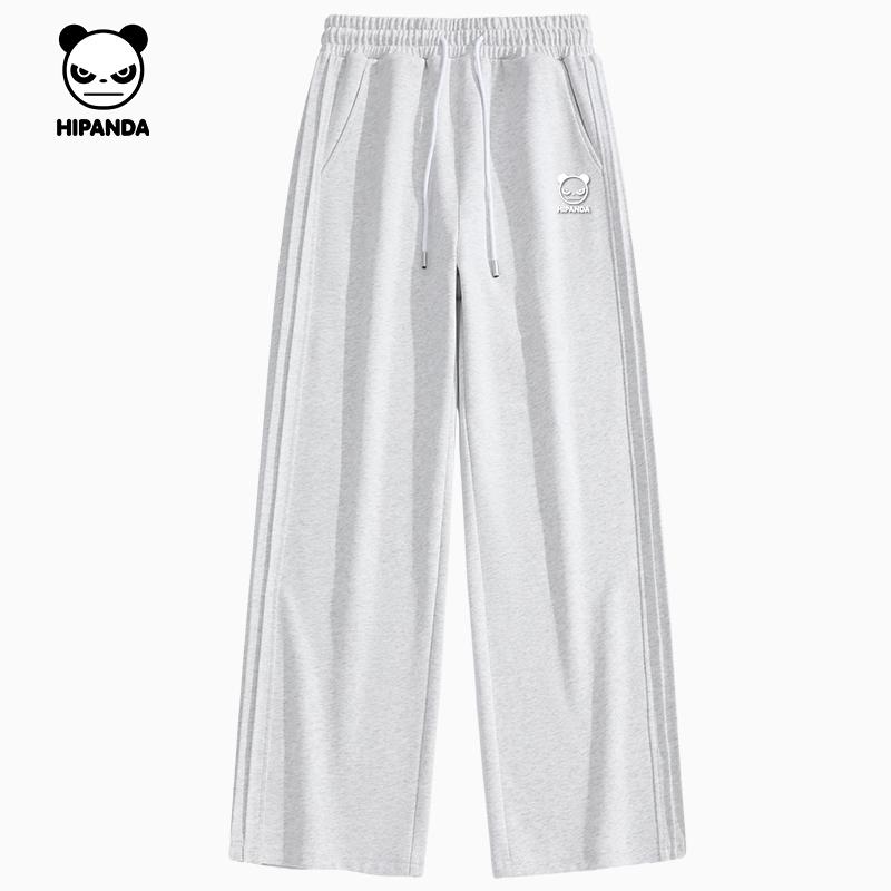 Hello Hipanda, Panda Versatile slimming straight leg wide leg pants, unisex style pants