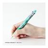 Zebra Clip-On Multi 4-Color Ballpoint Pen + Mechanical Pencil (Black, Red, Blue, Green) with 0.5mm Lead, Black Body (B4SA1-BK)