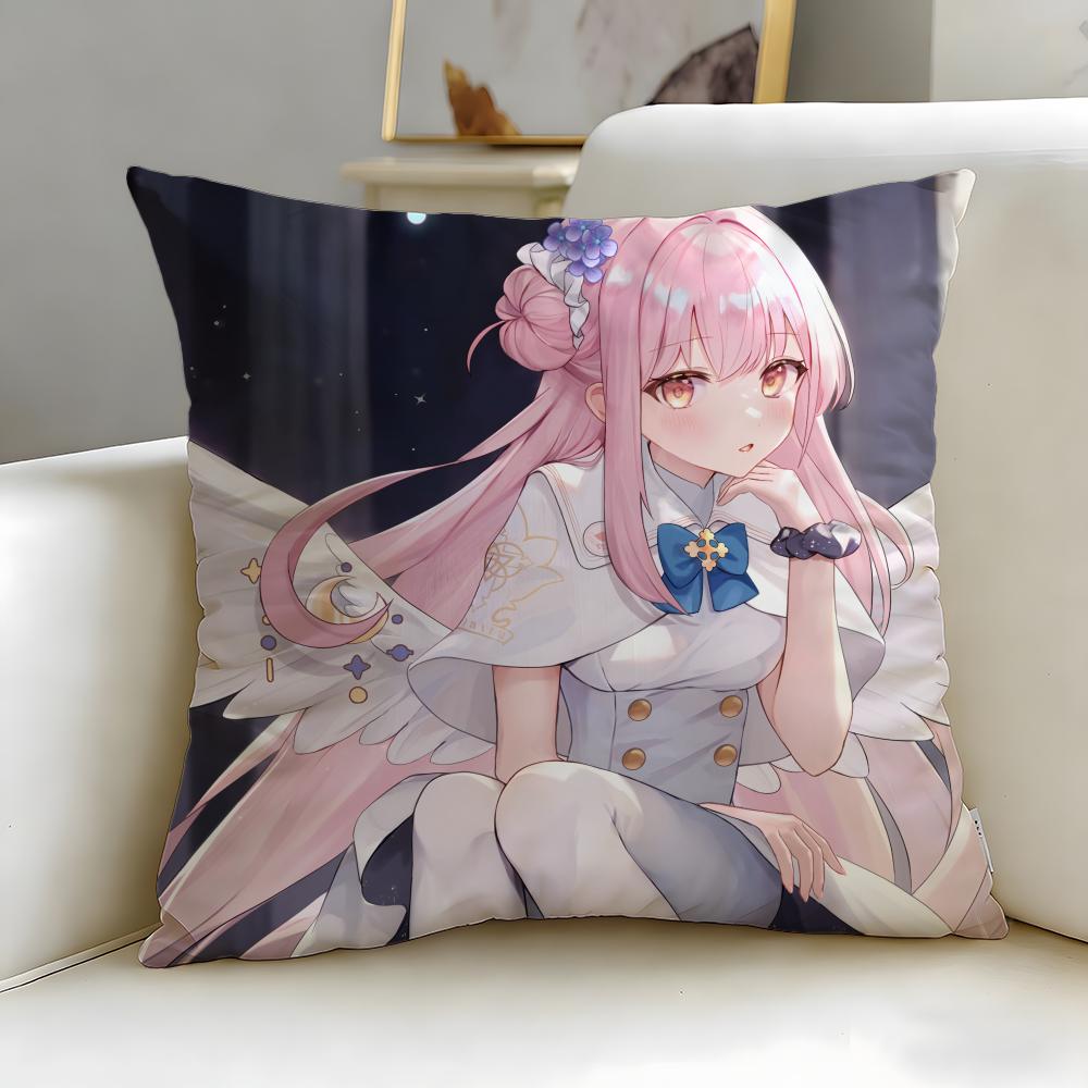 popular anime character Misono Mika Cushion Cover Soft EasyWash Pillow Case Versatile for Couch Bed Travel and Office