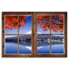 Canvas print, Window - view of Fuji