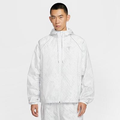 Nike Jackets Men's White Hooded Non Detachable Moderate