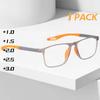 1 шт. Модные очки для чтения TR90 для мужчин, спортивные очки с пружинными дужками от пресбиопии, очки с защитой от синего света