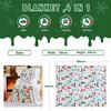 Christmas Throw Blanket Christmas Decorations Gifts For Women Sherpa Flannel Fleece Winter Holiday Blanket For Couch Sofa Bed