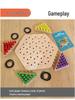 Wooden Geometric Triangle Chess Board – Parent-Child Interactive Educational Game for Kids