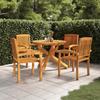 VidaXL Garden Dining Set 5 Pcs Solid Teak Wood
