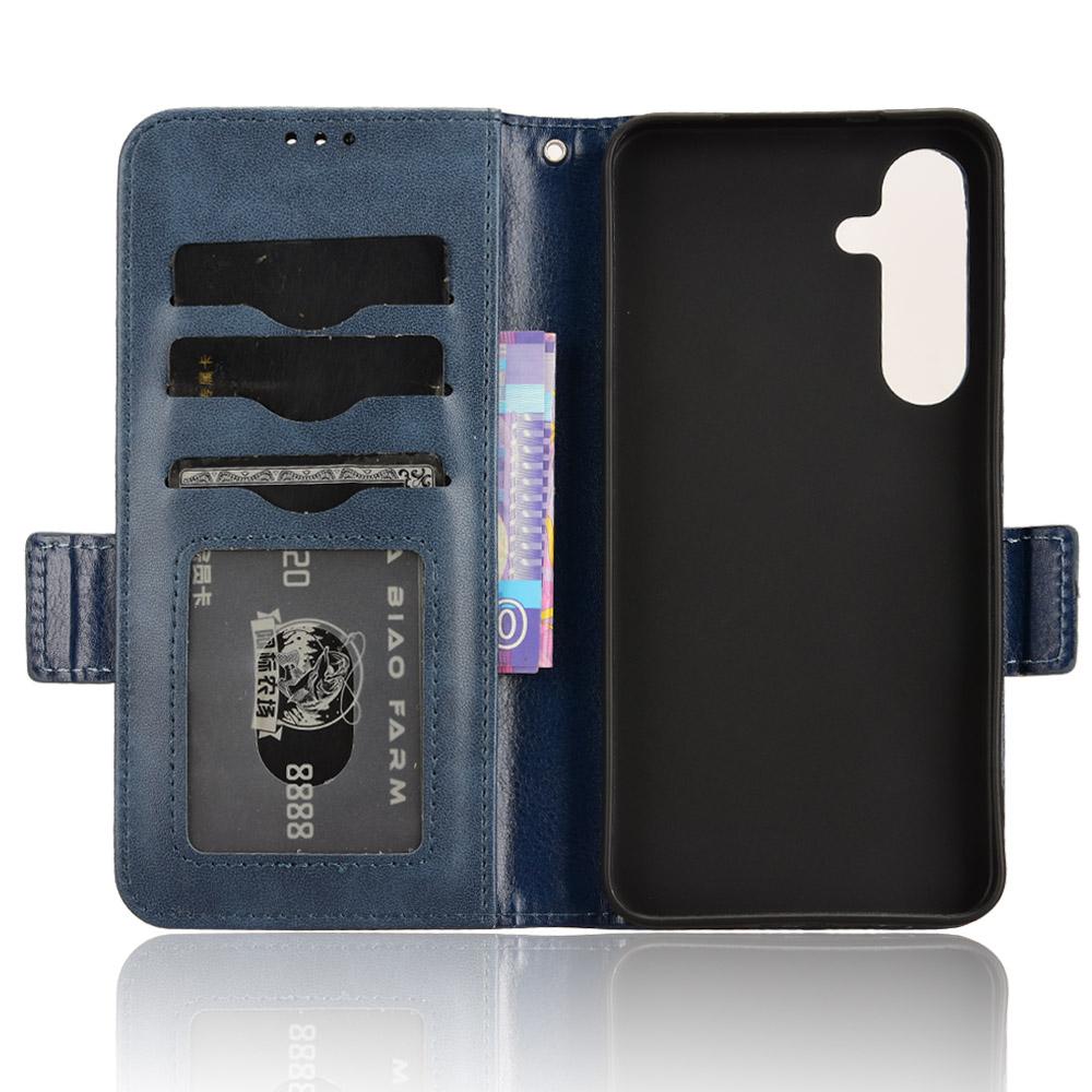 For Samsung Galaxy S24+ Cell Phone Case Imprinted Triangle Anti-drop Wallet PU Leather Cover