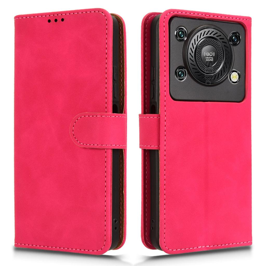 For Oukitel C60 Pro/C60 Leather Case Skin Feel Anti Drop Wallet Flip Phone Cover