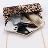 Вечерняя сумка с леопардовым принтом, женский клатч, сумка для невесты, сумка для коктейльной вечеринки, сумка через плечо, сумка на цепочке, маленькая квадратная сумка-мессенджер.