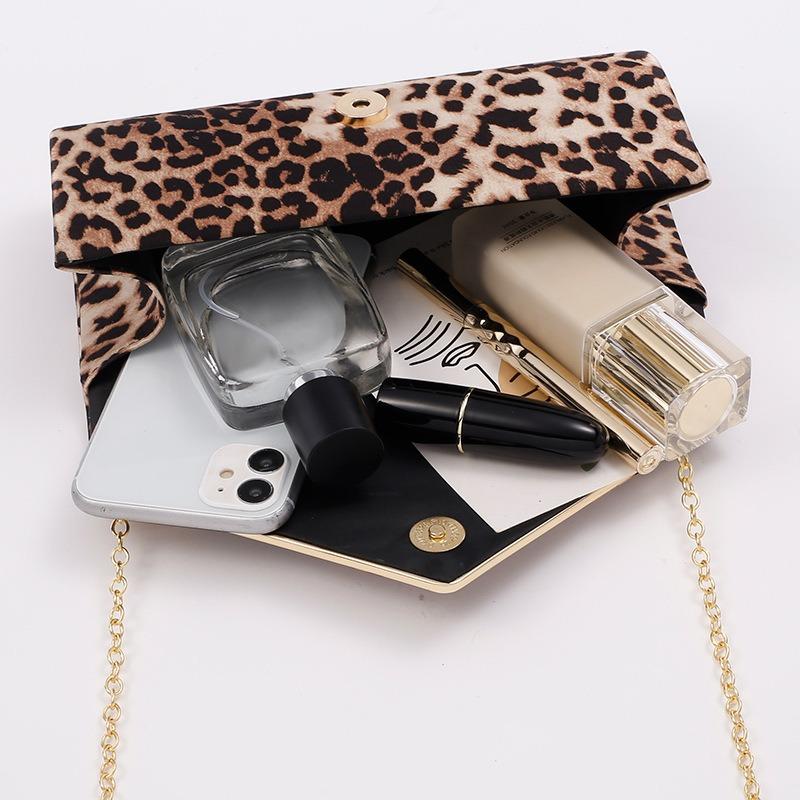 Вечерняя сумка с леопардовым принтом, женский клатч, сумка для невесты, сумка для коктейльной вечеринки, сумка через плечо, сумка на цепочке, маленькая квадратная сумка-мессенджер.