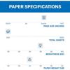 Бумага для принтера Fore Многоцелевая 24 фунта Копировальная бумага 8,5 x 14 1 пачка 500 листов 96 Белизна Сделано в США 101279R