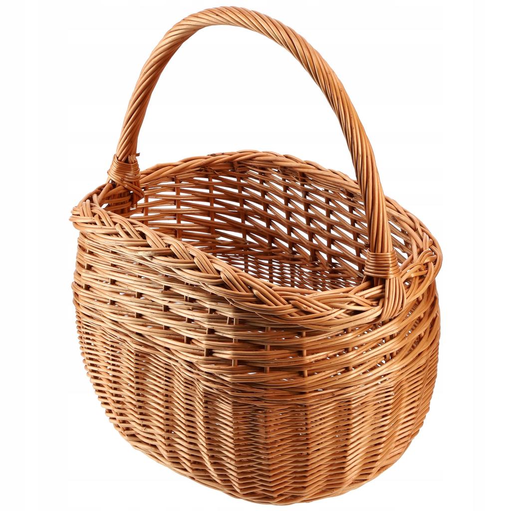 KADAX Плетеная корзина Корзинка для грибов Покупки Пикник Фрукты Из лозы Большая Эко