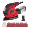 Detail Sander 1.6A 200W 14000 OPM Compact Sander Efficient Dust Collection System with 2pcs