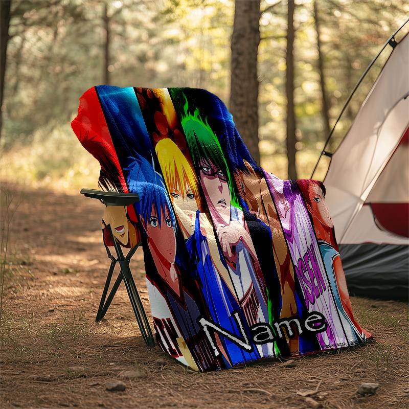 Personalized Custom Name Blanket - Kuroko's Basketball Print Design,Blanket for Sofa,Bed,Travel,Camping - Soft and Warm, Great Gift
