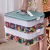 LEGO Storage Box Stackable Large Capacity Toy Organizer for Small Brick Sorting and Component Storage Kids' Playroom Essentials