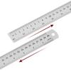uxcell Steel Ruler, 40cm Metric English Ruler with Conversion Chart, Metal Small Ruler Set, Straight Edge and Millimeter Ruler Measuring Tool for Surv