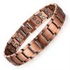 Retro Style Full Magnetic Bracelet Red Copper Men Bangle Magnetic Stone Bracelet  Jewelry Gift