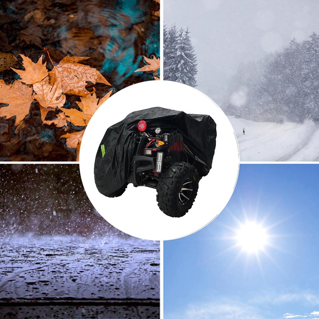 ATV Covers Waterproof UV Protection 4 Wheel Quad Protective Cover For Outdoor Garage Camping Travel Adventures Farming Vehicle