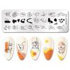1 PC  Nail Art Templates Stamping Plate Design Flower Butterfly Glass Temperature Lace Stamp Templates Plates Image Decor
