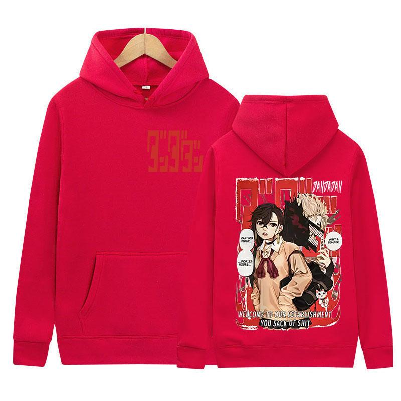 Japanese Anime Dandadan Okarun Graphic Hoody Men Women Casual Oversized Pullover Sweatshirt Fashion Harajuku Long Sleeve Hoodies