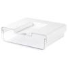Kailund Deep X Wide X Storage Tape No Tools Easy Stationery Small Work from Office Add-On Drawer, Under-Table Storage, 8.7" 9.8" 2.7" High, Plastic,