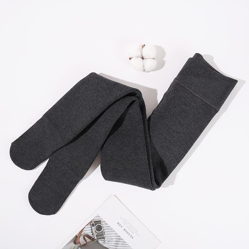 Утолщенные зимние колготки из овечьего флиса для девочек - теплые бархатные полосатые леггинсы