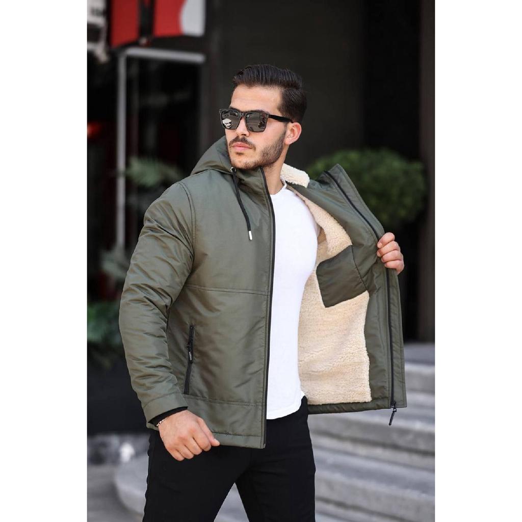 Мужское зимнее пальто с мехом внутри Водонепроницаемое ветрозащитное морозостойкое