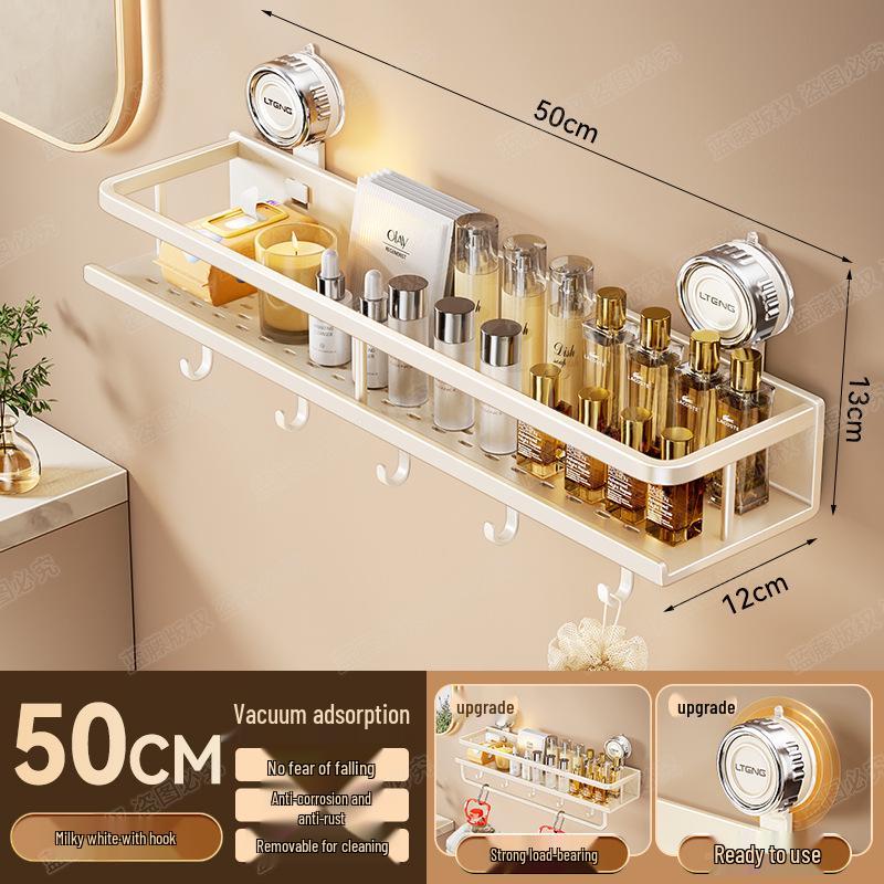 Настенная алюминиевая полка для полотенец и ванной комнаты на присосках