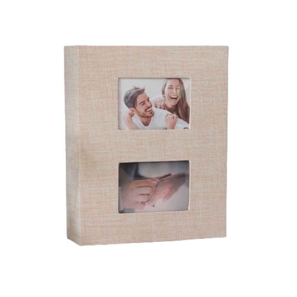 6-inch Picture Albums Book 200Pcs Large Scrapbook Album Linen Cover Photo Album  Family Anniversary