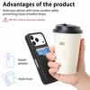 For iPhone 17 Pro Case Card Slots Ring Holder Kickstand Phone Cover