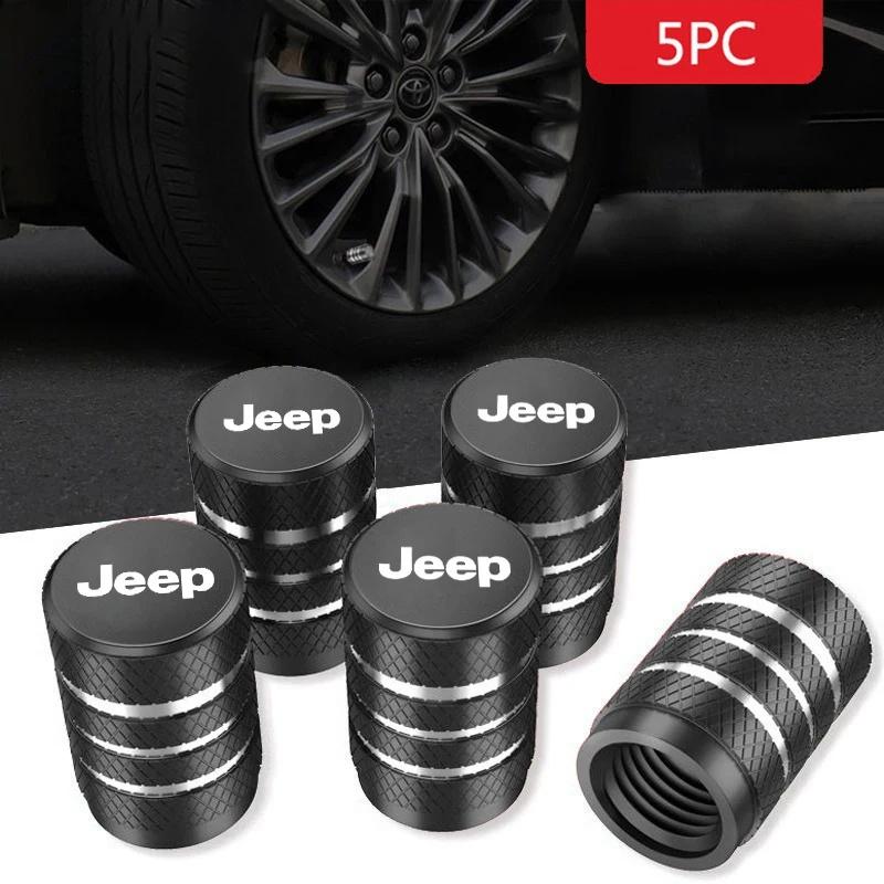 5 шт. Колпачки на ниппель шины автомобиля для Jeep Renegade Wrangler JK JL Grand Cherokee Compass Patriot, противоутечечные колпачки клапана колеса