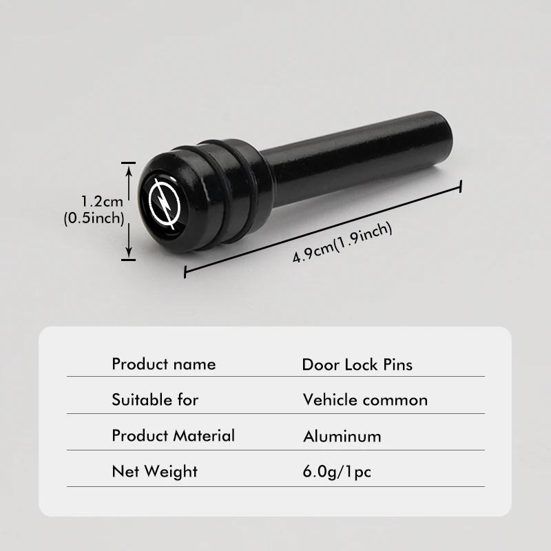 Alloy automobile safety door lock pin safety accessories For Opel Astra j Insignia Astra g Corsa Zafira b Mokka Vivaro Meriva