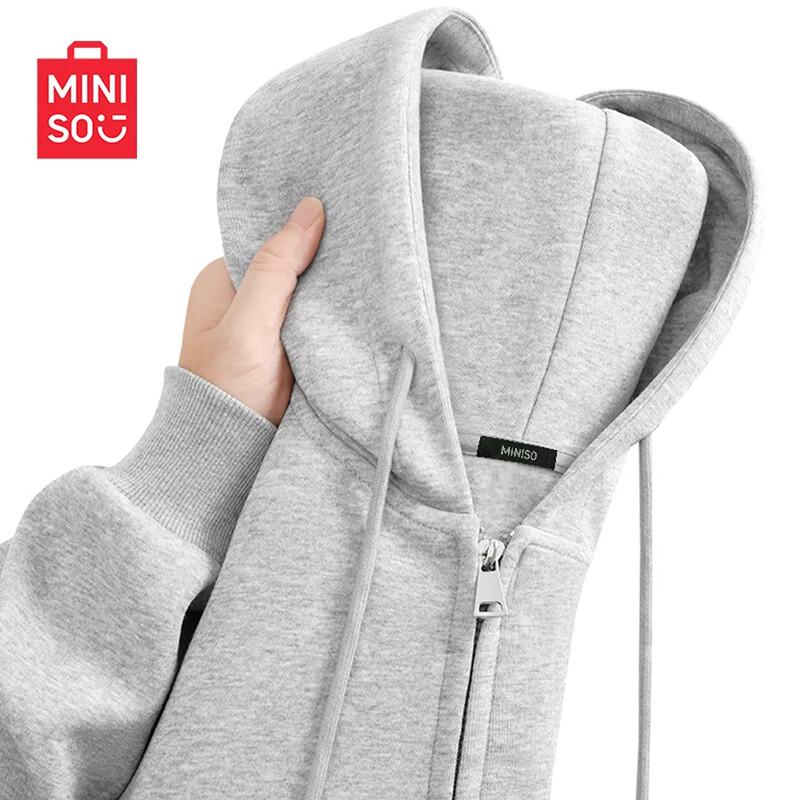 MINISO Женский повседневный кардиган-толстовка с капюшоном