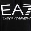 Emporio Armani FW21 Худи с принтом логотипа и завязками Мужские худи Черный 6KPM69-PJBWZ12000