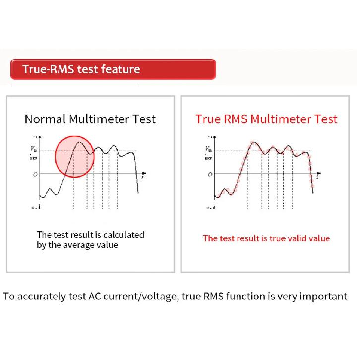 BSIDE Digital Multimeter ZT301 True-RMS DC/DA Voltmeter Ammeter Multimetro DMM Resistance Ohm Cap Hz Temp Tester