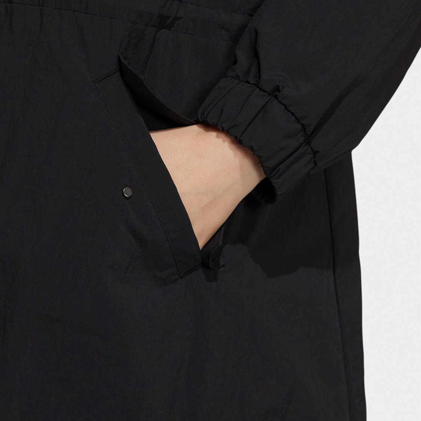 Adidas Спортивная ветровка с капюшоном на молнии с длинным рукавом женская куртка черная H29540