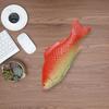 Simulated Fish Crucian Figurine Realistic Black White Artificial Model Fish Decoration Ornament Kids Animal Learning Toy Photo