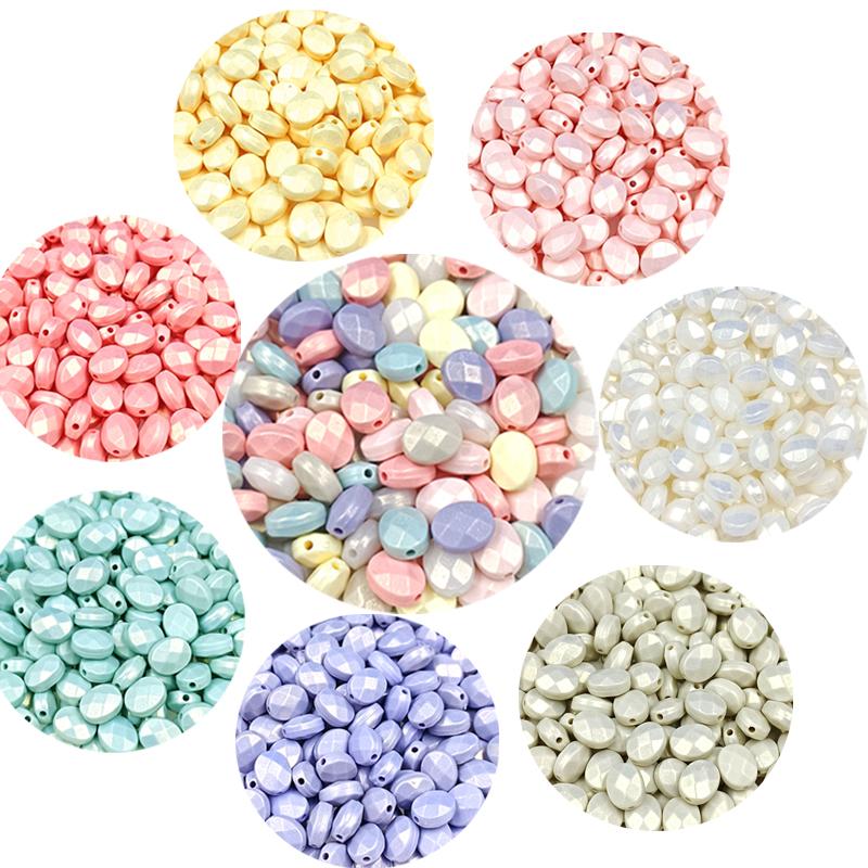 Акриловые макароны 20 шт плоские бусины дисперсионные бусины горячая распродажа новые для самостоятельного изготовления ювелирных изделий серьги своими руками украшения браслеты из бисера 8*10 мм аксессуары