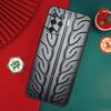 Black Tire Tyre Tread Texture Case For Oppo A15 A17 A57 A6 A5 Pro A54 A74 A94 A16 A76 A96 A40 A60 A80 A18 A38 A58 A78 A98