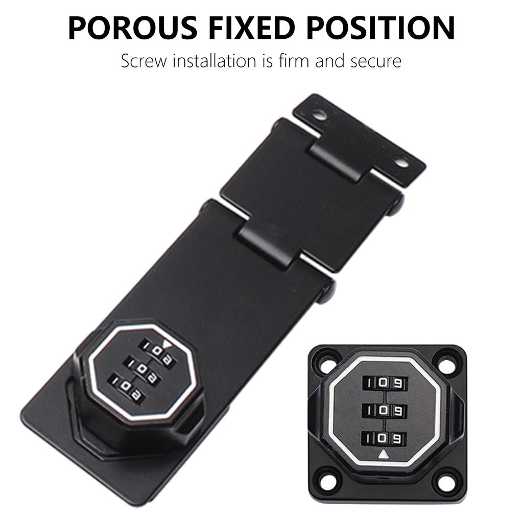 Замок для шкафа без ключа 3-значный кодовый замок Замок-защелка с паролем для шкафов с маленькой дверцей, амбарной двери, ванной комнаты