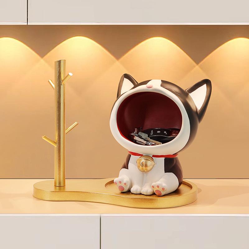 Креативное украшение для крыльца для кошек — милое украшение для дома и место для хранения ключей