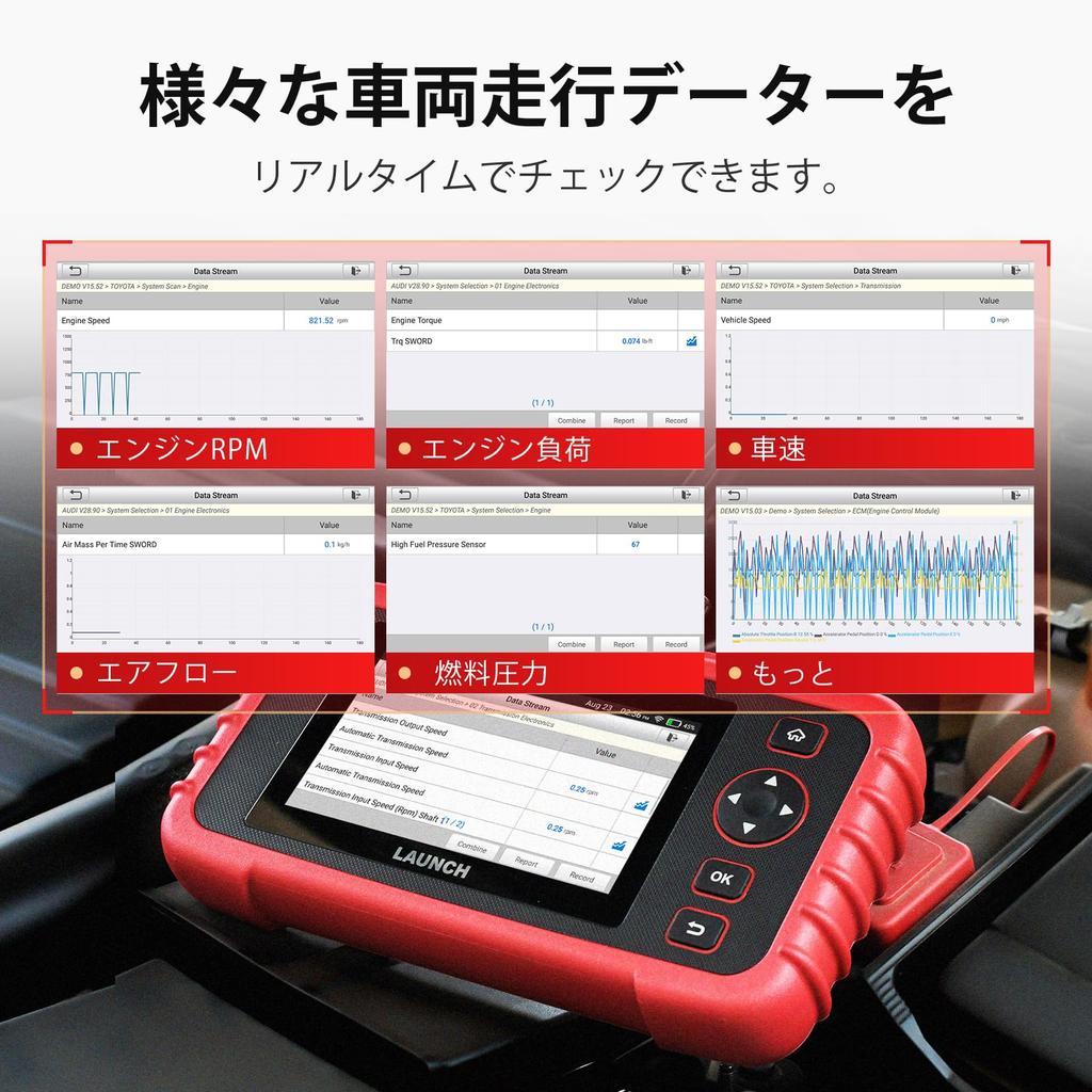 CRP123X Plus OBD2 Diagnostic Tool Full Car System Diagnosis 3 Reset Hybrid Japanese Car OBD Engine Warning Light Off CRP123X [PLUS] Version