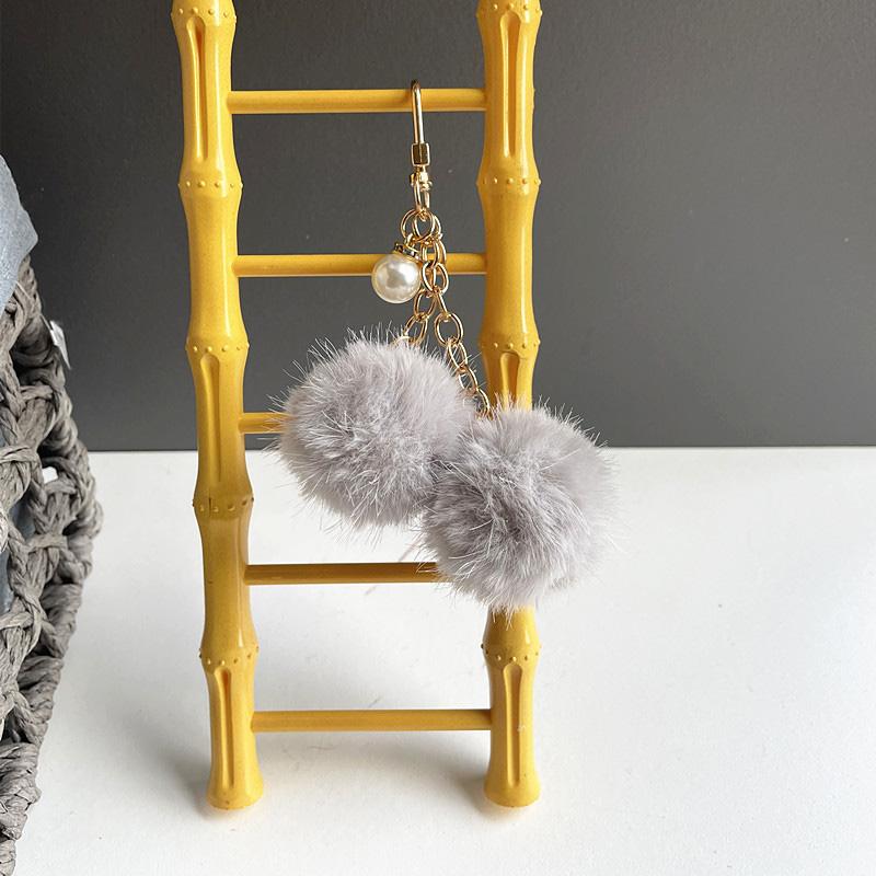 1 шт. Мягкая цепочка, цветной брелок, модная сумка, кулон, креативный брелок в форме шара, плюшевый