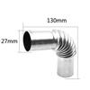 2 шт. угловой соединитель для выхлопной трубы из нержавеющей стали, выхлопной шланг автомобильного обогревателя с 4 фиксирующими зажимами, аксессуар для выхлопной трубы вспомогательного обогревателя