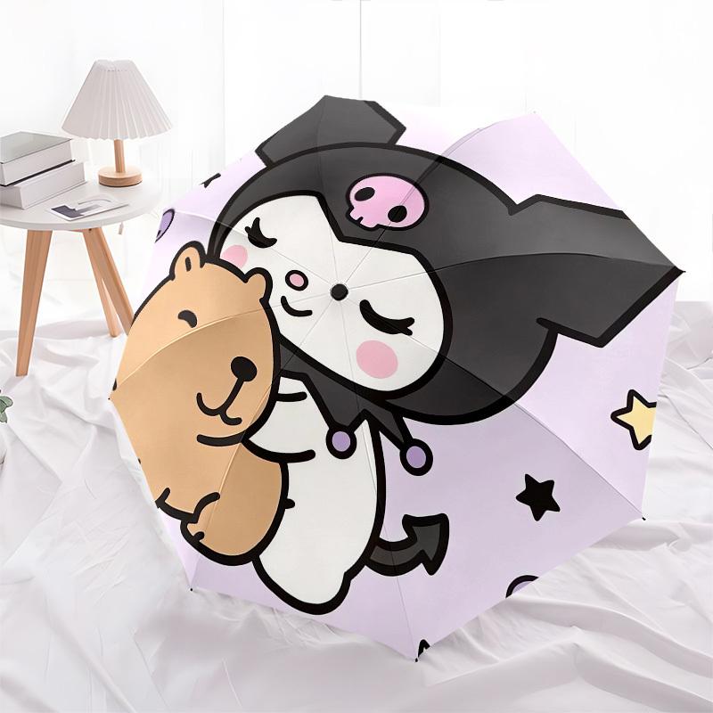 1pc Halloween Cute Kawaii Cat Dog Umbrella with Plastic Handle,Suitable for All Seasons Home Travel Outdoor UmbrellaSanlio012