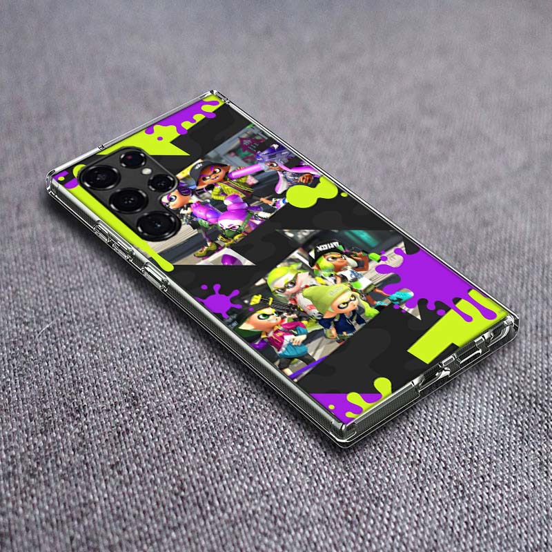 Игровой чехол для телефона S-Splatoons для Samsung Galaxy S24 S23 S21 S20 FE S22 S26 Ultra S25 Edge S10 Plus Чехол Прозрачный ТПУ Capa Shell Coq